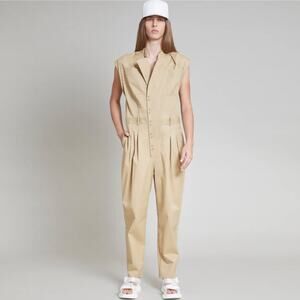 JACQ New York Peyton Jumpsuit Khaki Tan Sz XL NWT {3P37}